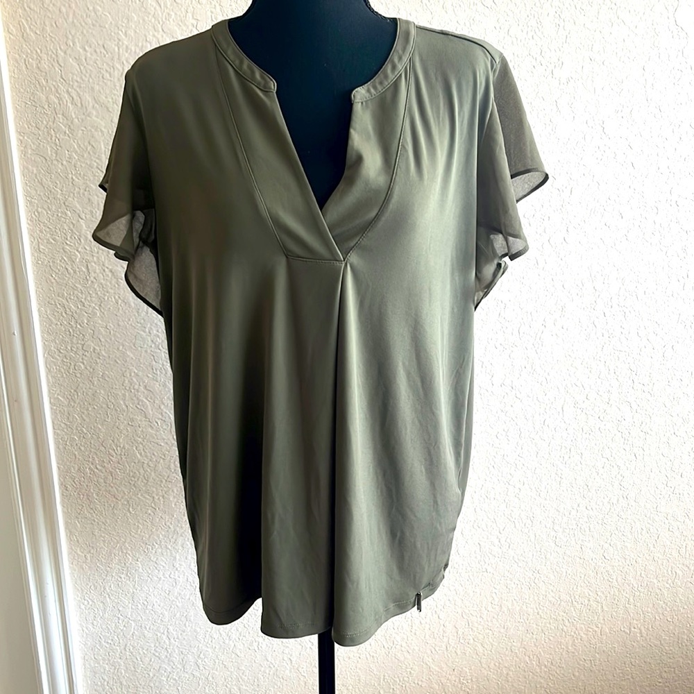 Calvin Klein Olive Green Blouse